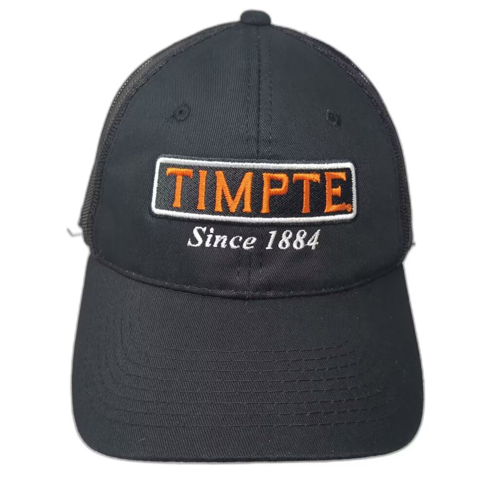 Outdoor Cap Timpte Baseball Cap Black Orange Strapback Osfm Mesh Embroidered Hat
